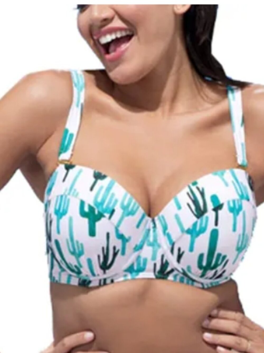 GabiFresh X Swimsuits For All Cactus Bikini Top. 12D/DD (39-Inch bust) See Chart